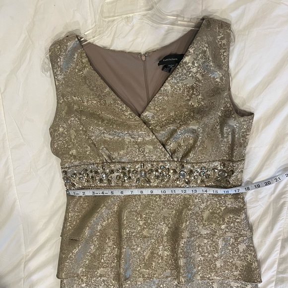 R&M Richards Gold embellished dress with jacket. Size 14 - Picture 14 of 15
